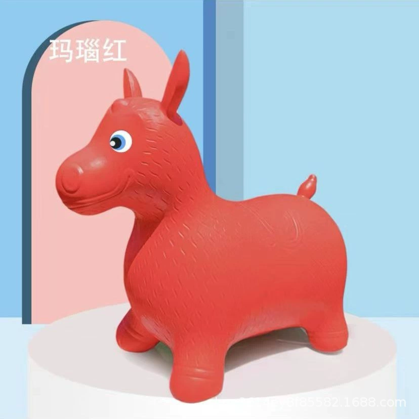 Inflatable music toy for jumping, increased thickness