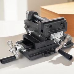 十字移動台ドリル工作機械3インチ/4インチ/5インチ/6インチ台ドリル台虎鉗子重型十字平口鉗子台鉗子
