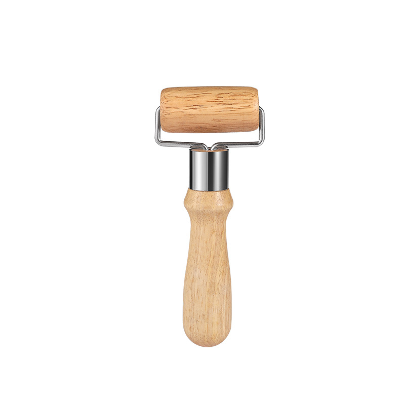De una sola cabeza palo de harina de madera de cocina grueso mango de madera rodillo ahorro de mano de obra rodillo herramienta práctica para hornear