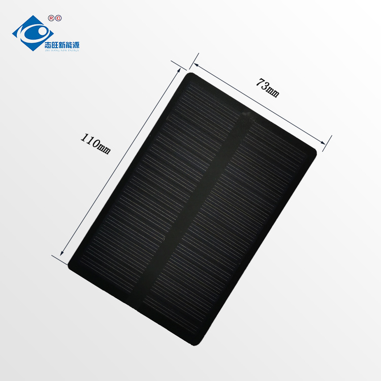 18V多晶PET磨砂1W太阳能光伏板73*110mm尺寸可定太阳能电池板组件