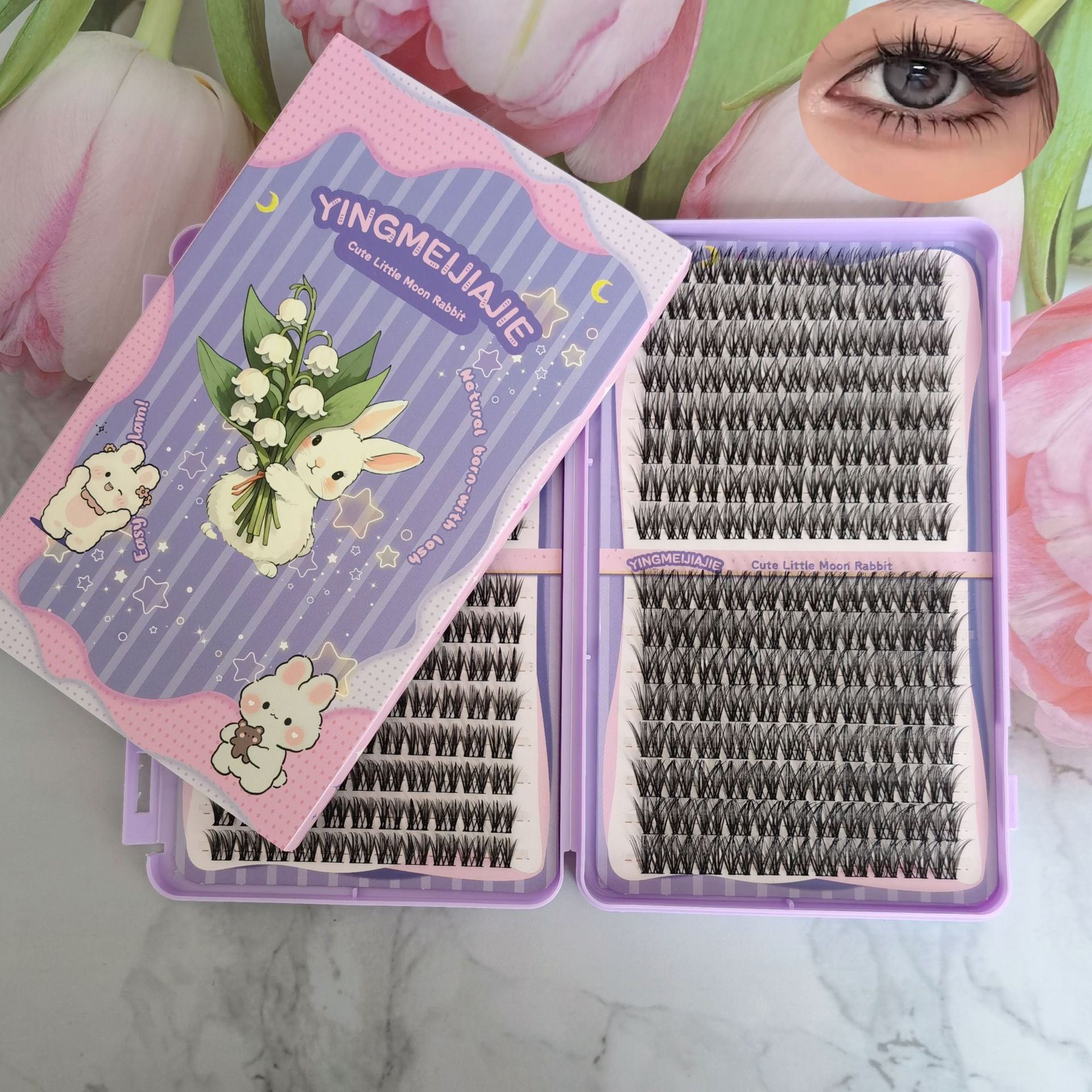 32 row of dense DlY lashes YF074