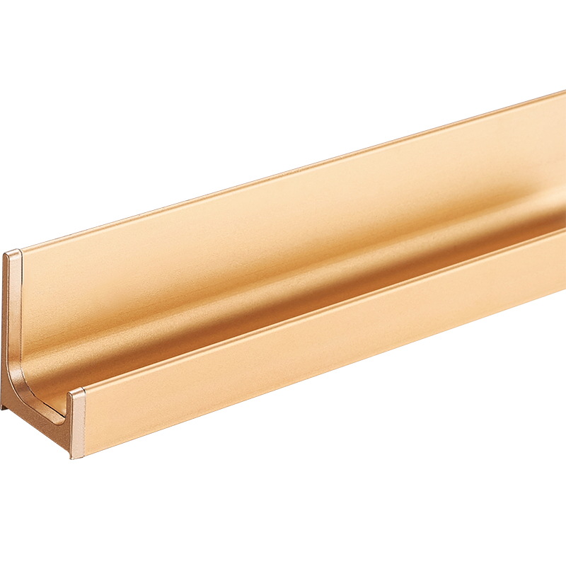 Ranurado-Libre de tipo L manija de la puerta del armario invisible armario empotrado cocina manija de la puerta del gabinete sin manija moderna minimalista