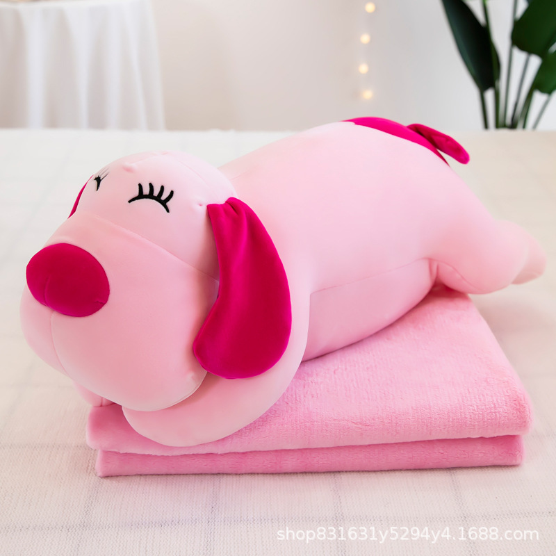 Juguetes de peluche perros, cerdos, osos, hipopótamos, muñecas, muñecas de aire acondicionado 2 en 1 almohada mayorista y minorista