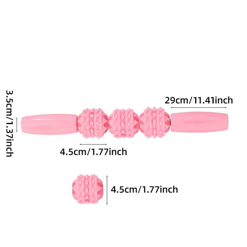 Pink 3-wheel massager