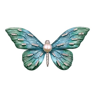 Yaxa sancaqları – Enamel Butterfly Brooch, Feminine