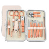 Golden manicure tools set stainless steel contains rose for nails for manicure, cosmetic nail scissors