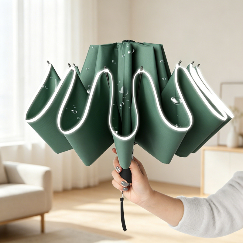 Automatic 10-Bone 70% off Reverse Umbrella with Reflective Strips, Safety Umbrella, Business Gift, Promotional Umbrella, Folding Umbrella, Custom-Made Automatic 10-Bone 70% off Reverse Umbrella with Reflective Strips, Safety Umbrella, Business Gift, Promotional Umbrella, Folding Umbrella, Custom-Made