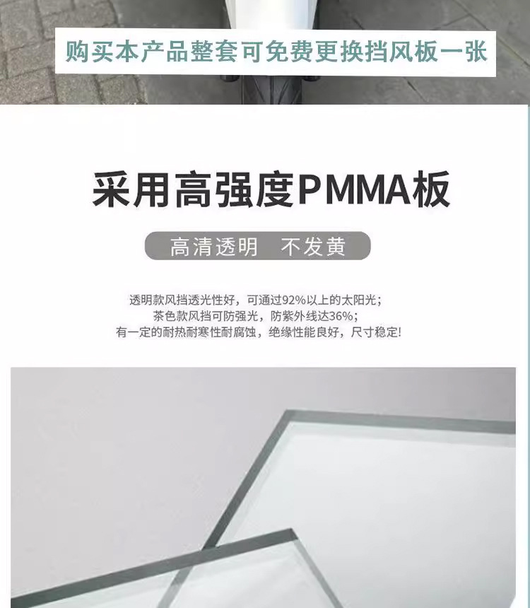 Suitable for 25 Honda Pcx160 Windshield Special Modification Accessories, Front and Rear View Mirrors, Front and Rear Balance Bars
