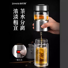 三段構造のお茶はお茶を分離してお茶の杯のアイデアを入れます。