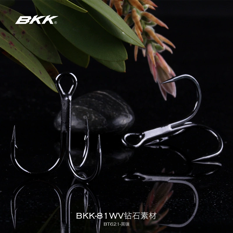 [BKK路亚三锚钩有倒刺三本钩BT632血槽凹槽钩尖BT621鱼钩渔具用品]