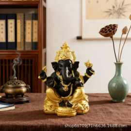 跨境印度象神 创意家居树脂工艺品 房间装饰 送朋友代表吉祥礼物