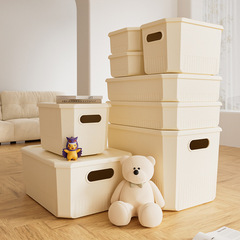 Desktop storage box, living room coffee table snack and miscellaneous items organizer, rectangular cosmetic and toy storage box, storage basket