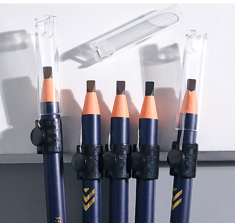 This genuine and excellent makeup product features a one-finger-pull eyebrow pencil that is waterproof, sweat-proof, natural and long-lasting without smudge. It is specially designed for makeup artists undefined