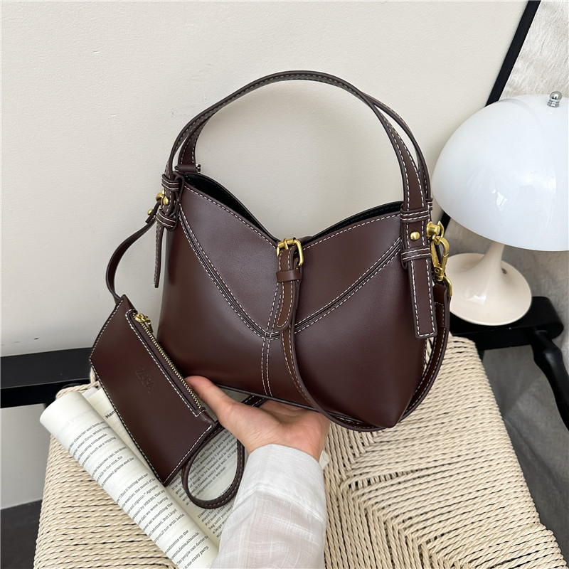 Textured Small Handbag for Women 2026 New Style Stitched Fashion