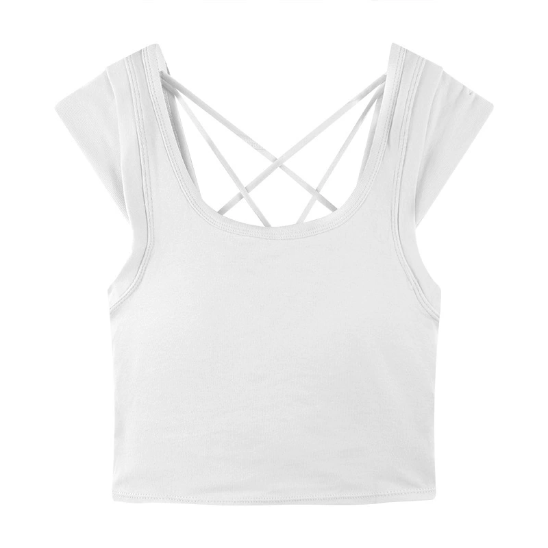 Красная майка с чашками, топ без рукавов, топ без рукавов, открытая спина, красивая спина