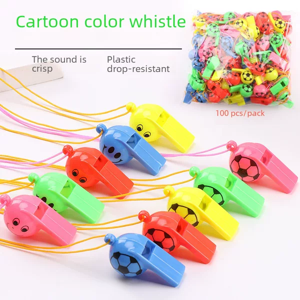 New World Cup Football Whistle Plastic Smiley Expression Small Gift Cheer Props Street Stall Volleyball Toy