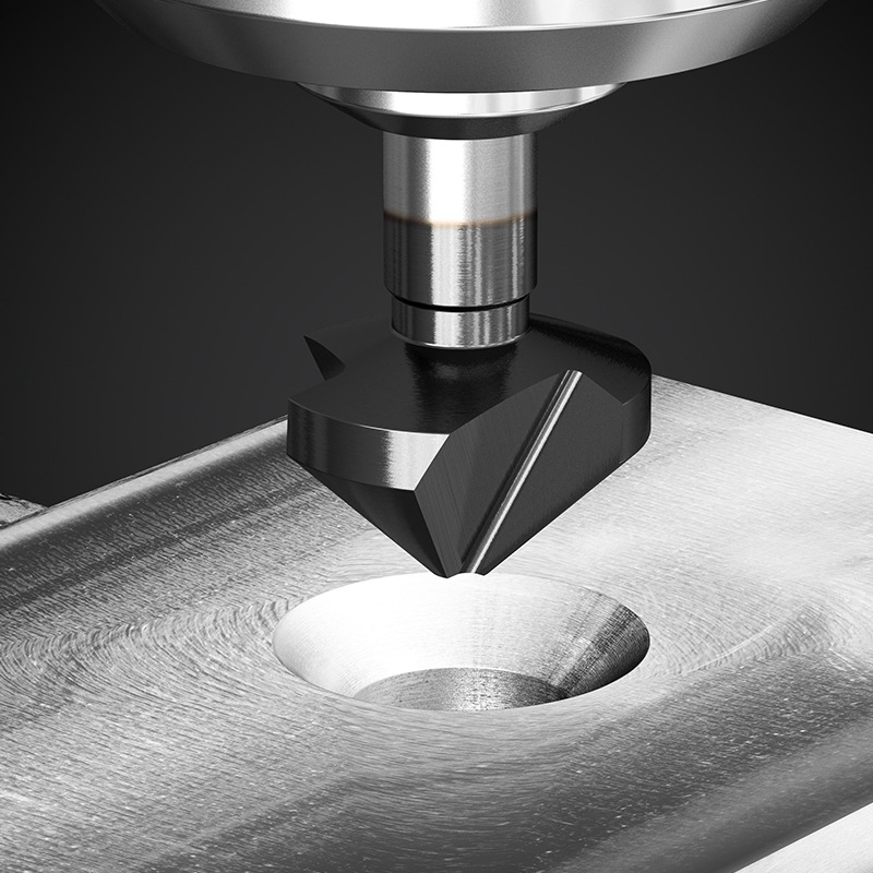 三刃90度倒角器鑽頭單刃含鈷倒角刀不鏽鋼錐度螺絲沉孔去毛刺鍃鑽