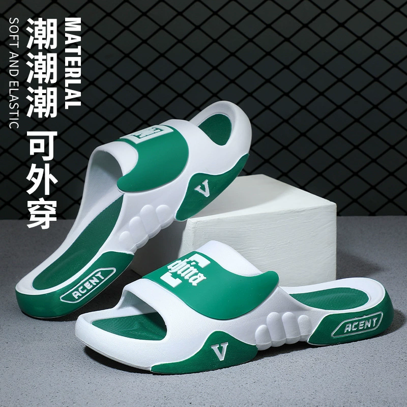 Тапочки мужские, летние, домашние, для спорта на открытом воздухе, для ванной комнаты, нескользящие, против запаха, износостойкие, сандалии на мягкой подошве для пар.