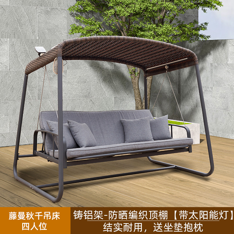 Columpio al aire libre hamaca patio acostado cama balcón silla colgante jardín reclinable ocio Nordic Internet celebridad columpio