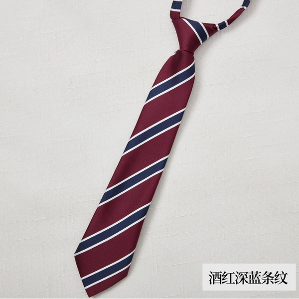 Drise Red Deep Blue striped tie