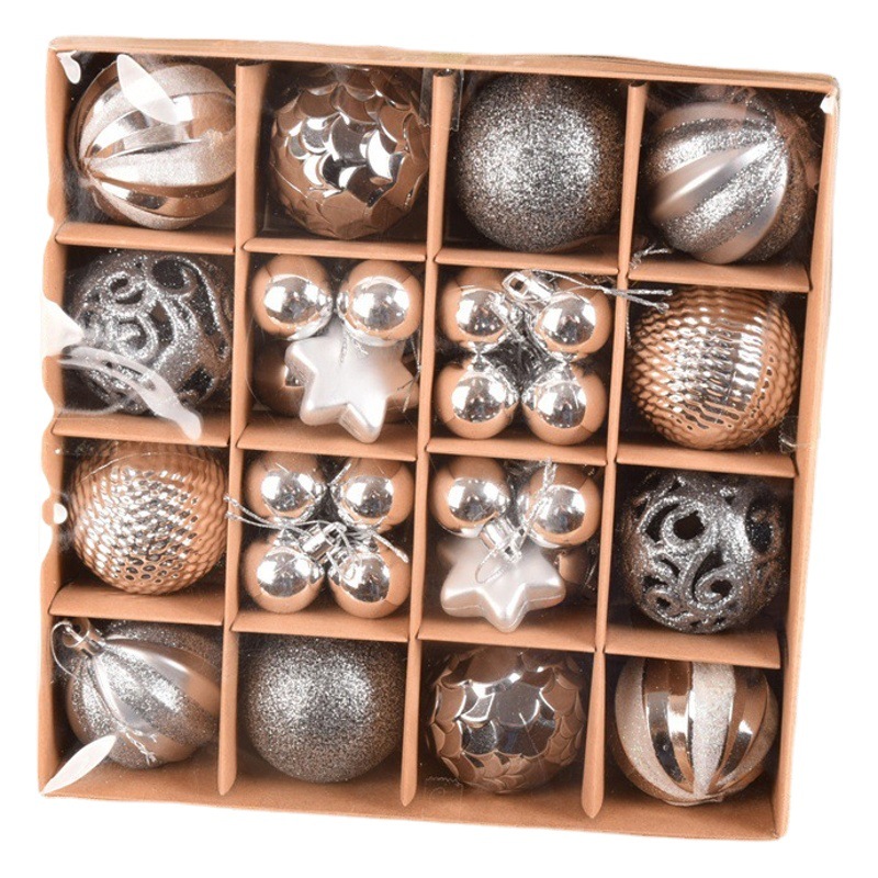 Bola de Navidad conjunto árbol de Navidad decoración colgante BOLA DE Navidad caja de regalo decoración bola 42 paquete