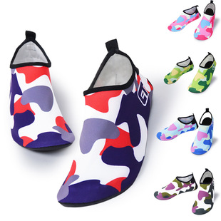 Couple's Beach Shoes and Socks Snorkeling Diving Shoes Treadmill Shoes Non-slip Swimming Shoes Bare Foot Skin Soft Shoes and Socks