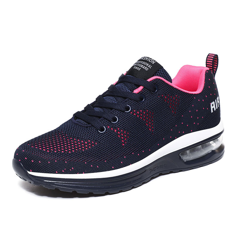 42 zapatos de tamaño grande 2021 primavera y otoño zapatos de mujer transfronterizos aire acolchado tejido volador zapatos deportivos de carreras casuales zapatos de viaje zapatos de malla skate image 9