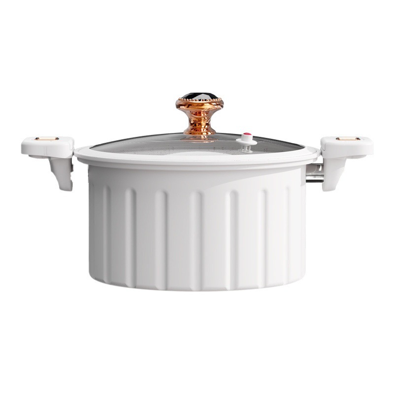 Nuevo romano vacaciones micro presión olla de sopa de esmalte olla Antiadherente al vacío olla multi-funcional olla de estofado olla de presión micro olla de doble oído estofado olla