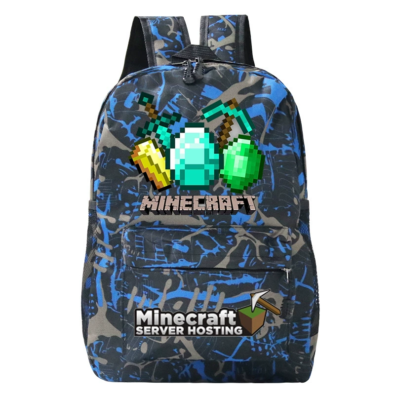 Детский рюкзак-плечевая сумка (Minecraft), принтая школьная сумка, один размер, легкий 0.311 кг
