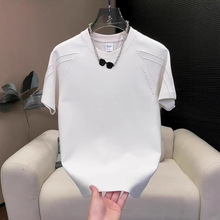 男士黑色宽松显瘦潮牌T恤衫半袖简约百搭春夏韩版短袖ins潮流上衣