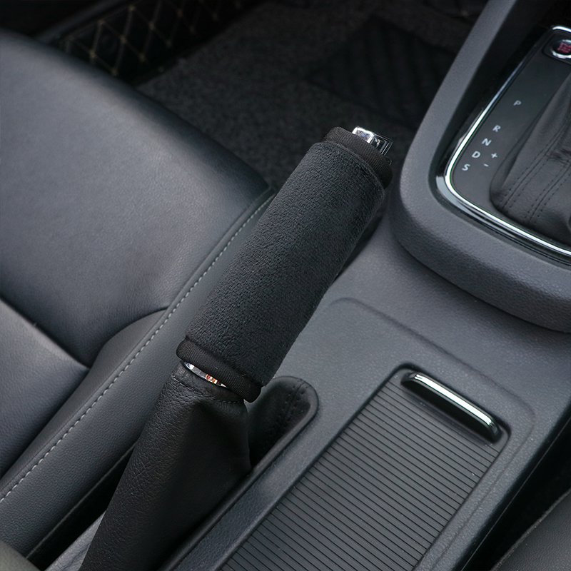 21#핸드브레이크 커버 - 일반 스타일 - 피부 친화적인 플러시 천 - 블랙