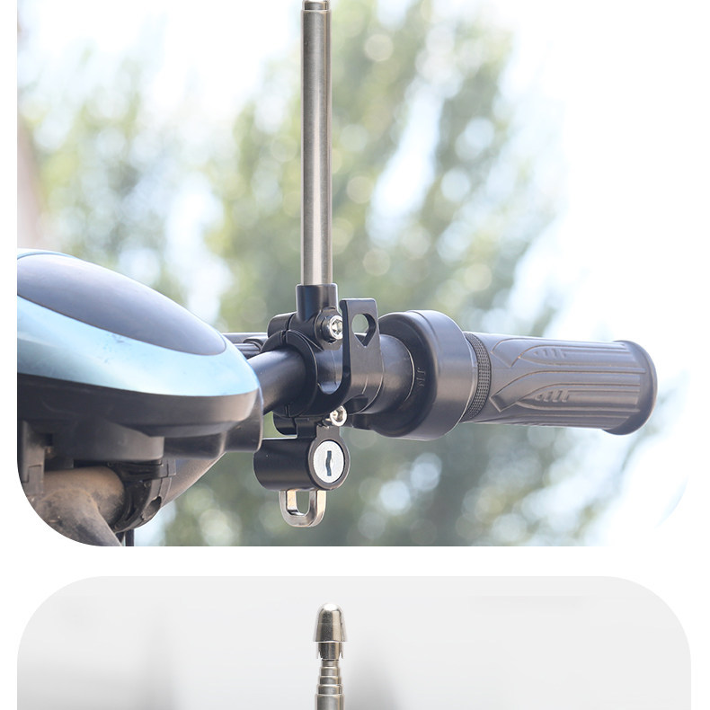 Motorcycle anti-kite line cutter, anti-theft electric vehicle helmet lock, universal handlebar hook lock for securing hats