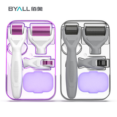 跨境厂家美容院微针套装四合一水光滚轮械字号面部嫩肤钢针多功能