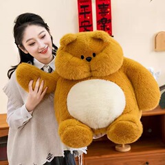 国境を越えてぐずぐずしている熊のかわいいぬいぐるみの熊の人形が寝ている枕のぬいぐるみの誕生日プレゼントの女性