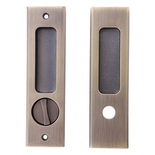 Kitchen and toilet thickened zinc alloy sliding door lock sliding door folding door embedded anti-theft Invisible Hook Lock