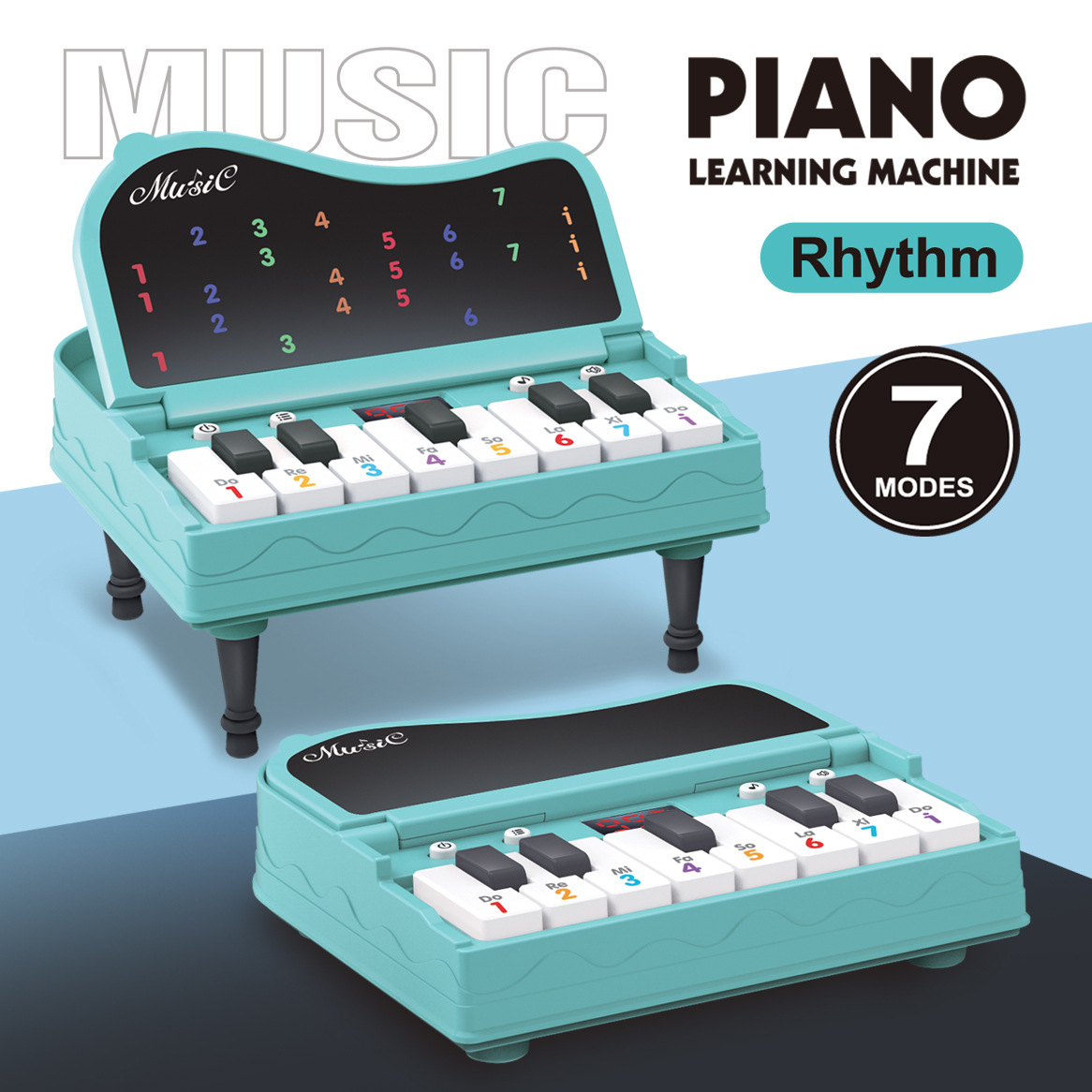 Mini piano transfronterizo juguetes infantiles simulación de piano de escritorio juguetes tocando piano electrónico juguetes bolsos colgantes