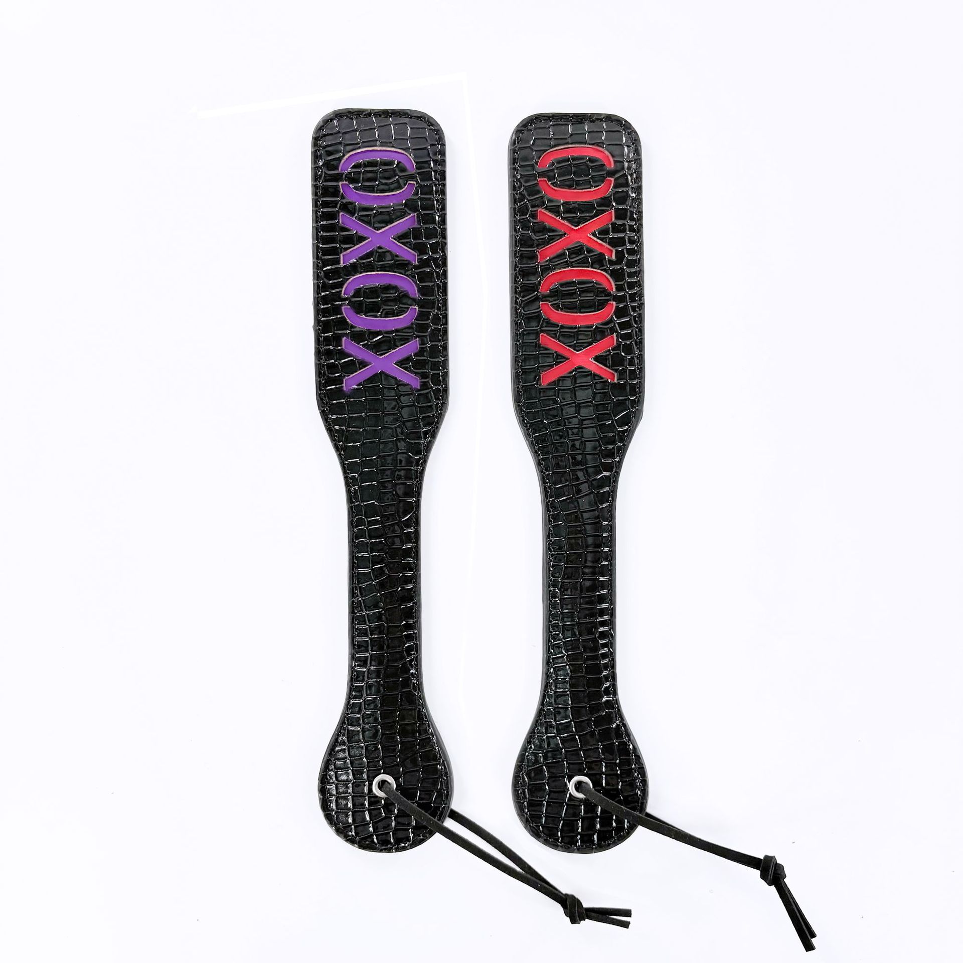 Adult Products Flirting Leather Racket Xoxo Export Export Original Leather Racket Red Black Letter Wooden Racket