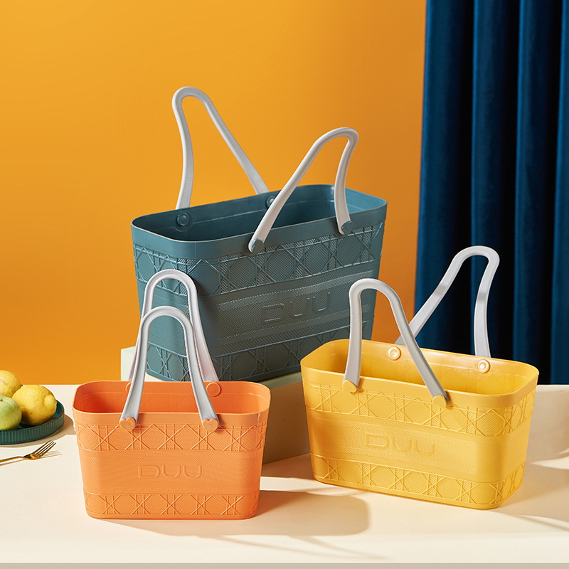 Square handheld plastic basket