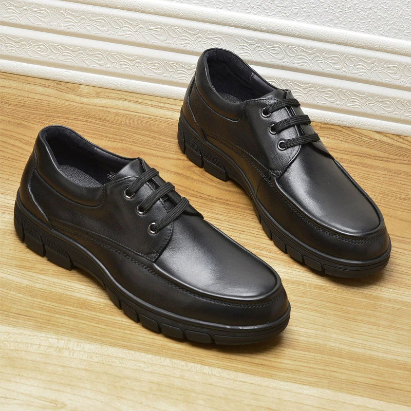 Shoes for leisure for leather shoes, footwear, autumn, cowhide, genuine leather