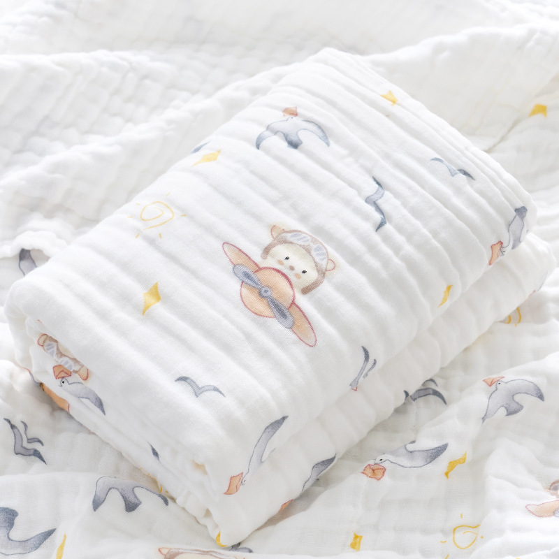 高密ガーゼ赤ちゃんバスタオル純綿6層初産子供タオル布団新生児赤ちゃんバスタオル純綿|undefined