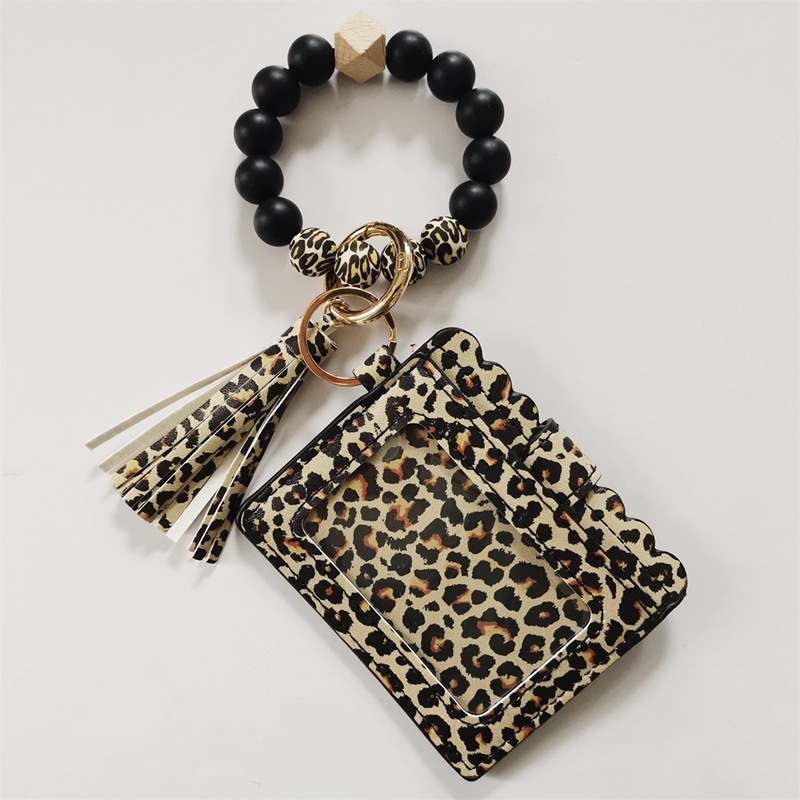 실리콘 비즈 핸드 스트링 카드 홀더 여성용 지갑 실리콘 비즈 열쇠 고리 실리콘 비즈 팔찌 소녀 화장품 가방 작은 지갑