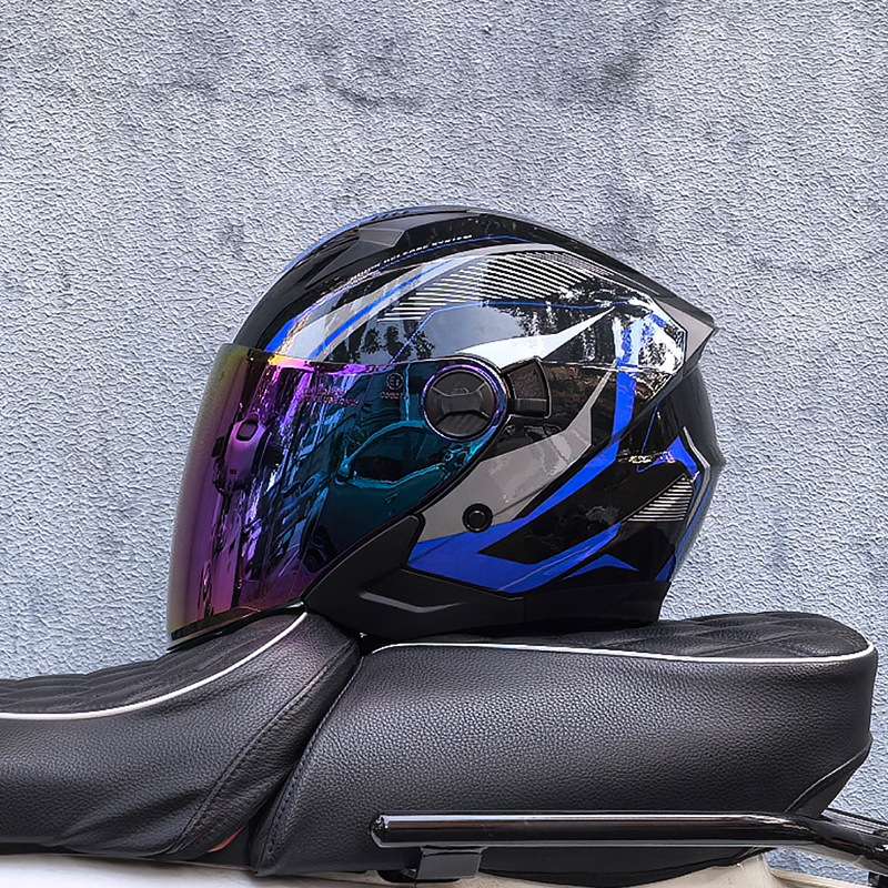 Dar azul con chapado en color