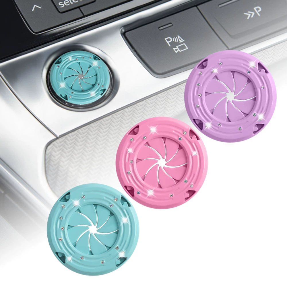 Автомобильный пусковой декоративный чехол с одной кнопкой, вращающийся круглый ABS, модифицированный защитный чехол для кнопки зажигания, пусковое кольцо мотоцикла