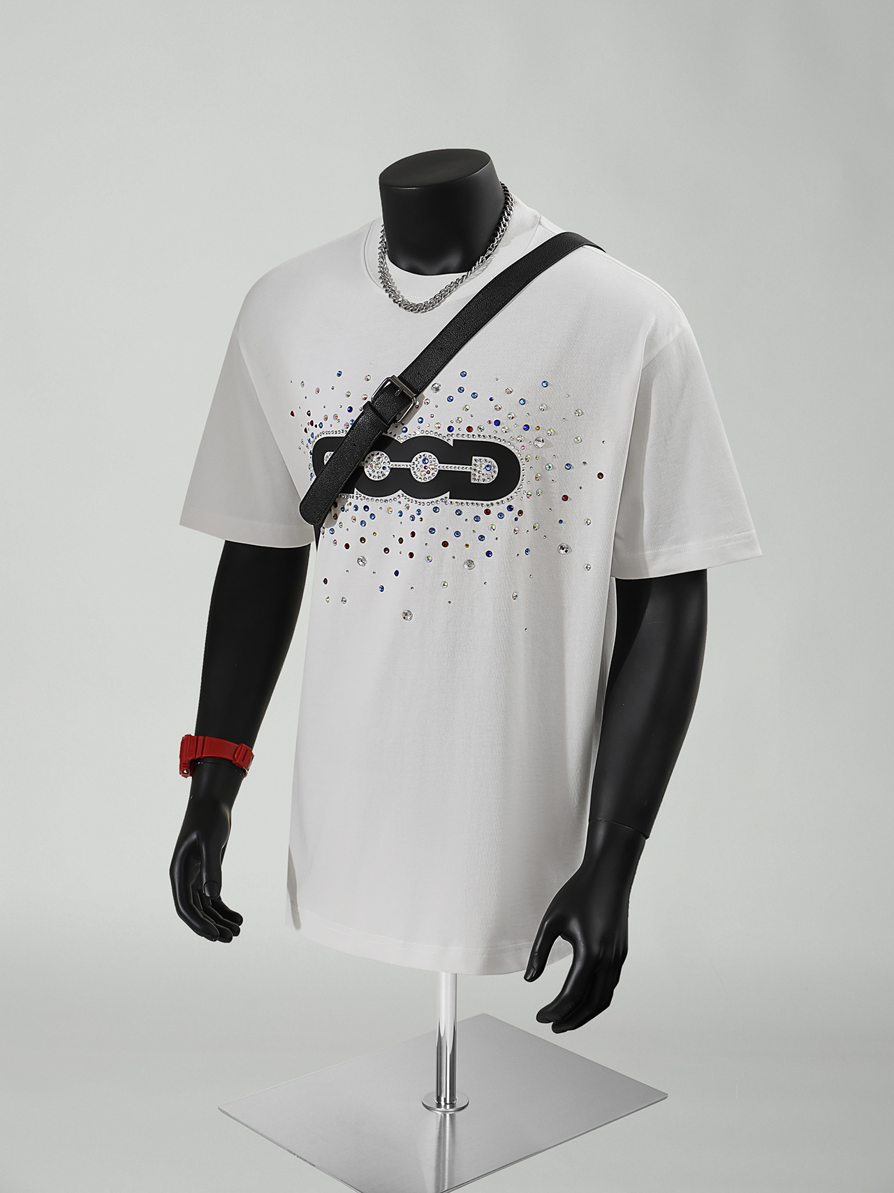 GOODBRAND Holiday Colorful Candy Light Luxury Fashion High-end Feel Printed Short-sleeved Men's T-shirt_viptrois.com