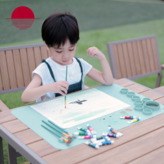 Silicone New Children's Painting Mat, Kindergarten Art Supplies Creative DIY Painting Set, Back-to-School Gift