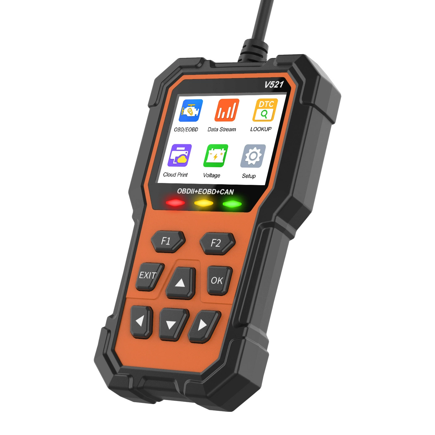 Новый OBD V521 сканер OBD2 с сертификатом CE, обновленная модель V519, прибор для диагностики и обнаружения неисправностей автомобиля