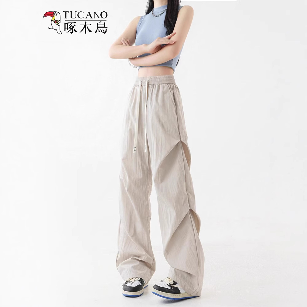 Woodpecker Ice Silk Sun Protection Casual Pants for Women, Petite New Summer Outdoor Sports Cargo Pants, Hiking Pants