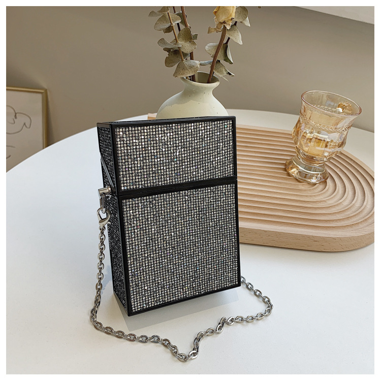 Wholesale Sequin Messenger Chain Mini Small Case Bag Nihaojewelry display picture 13