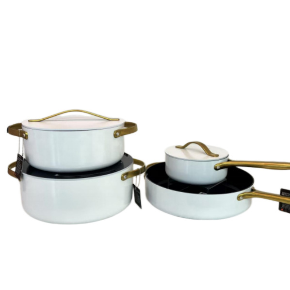UCC LIFE estiramiento de la olla de 7 piezas para el hogar de cocina antiadherente para la olla de regalo de cocina image 2