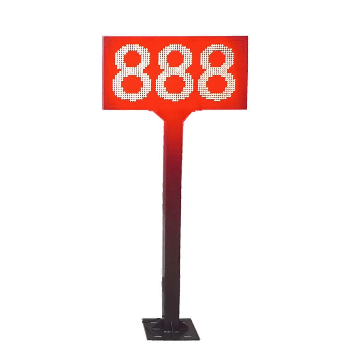 P10 Outdoor Long 2 High 1 Parking Lot Fee 4 Characters 2 Lines Screen Remaining Parking Space Counting Induction Single Red Led Display